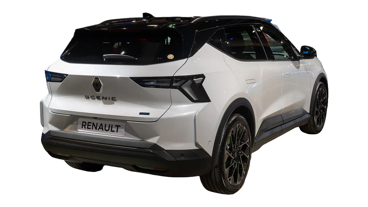 Renault Scenic E-Tech (1. nesil) arka çapraz görünüm